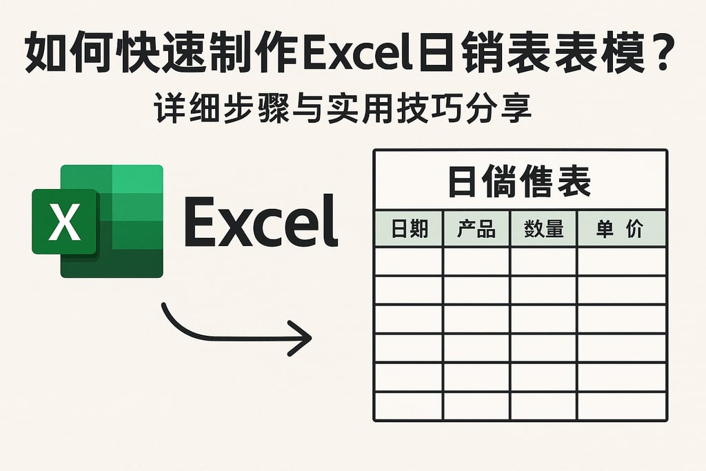 如何快速制作excel日销售表模板？详细步骤与实用技巧分享