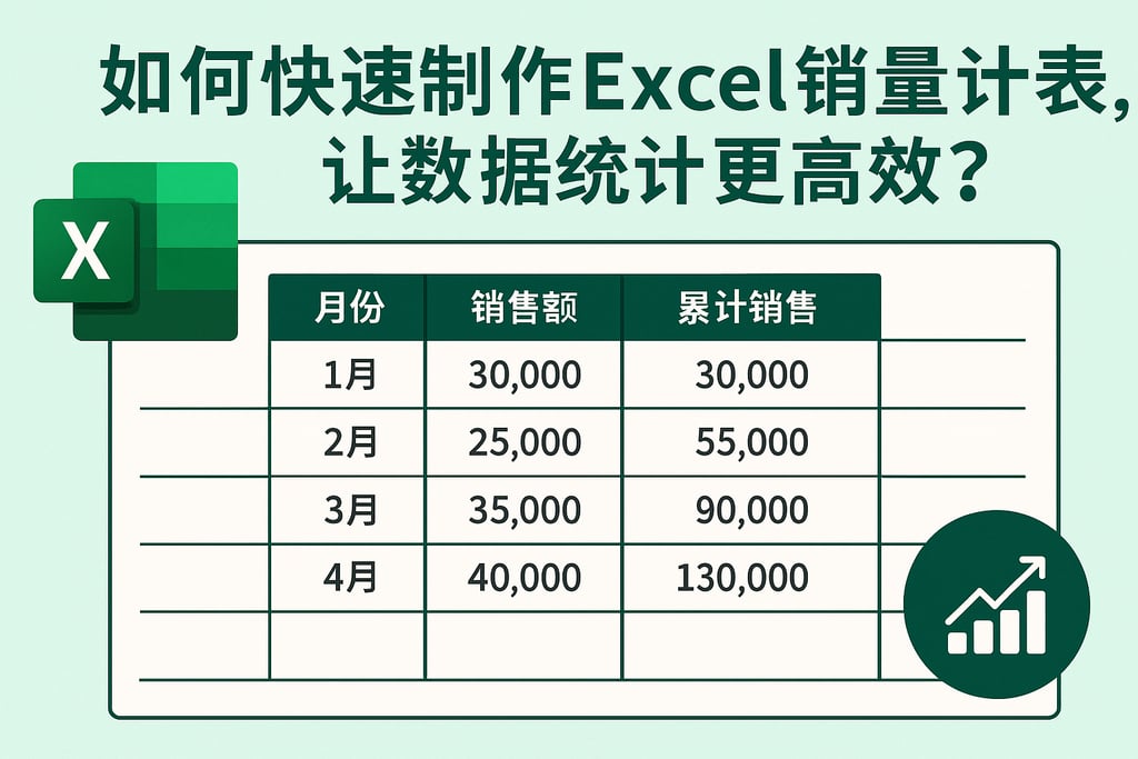 如何快速制作excel销售累计表，让数据统计更高效？