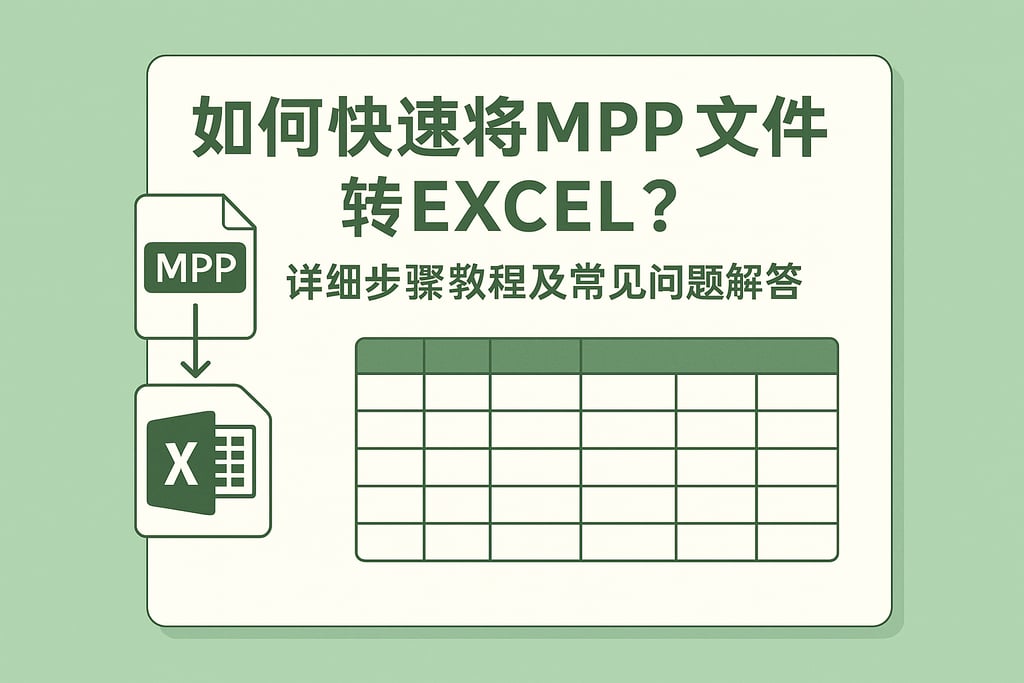 如何快速将mpp文件转换为excel？详细步骤教程及常见问题解答