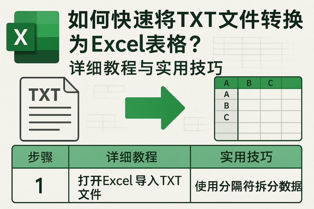 如何快速将txt文件转换为excel表格？详细教程与实用技巧