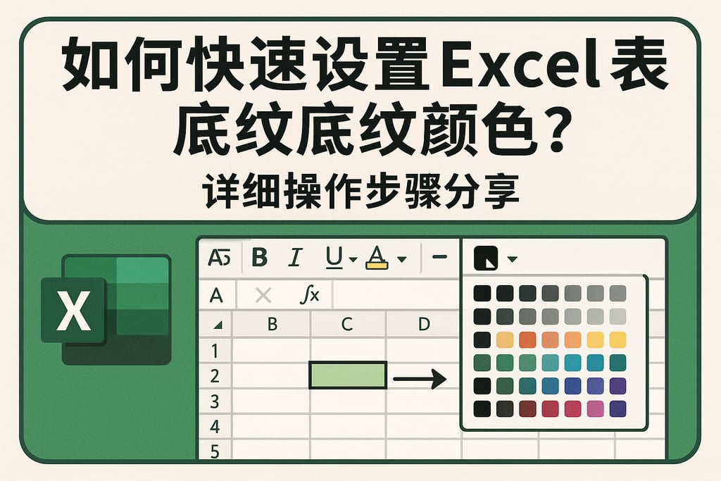 如何快速设置excel表格底纹颜色？详细操作步骤分享