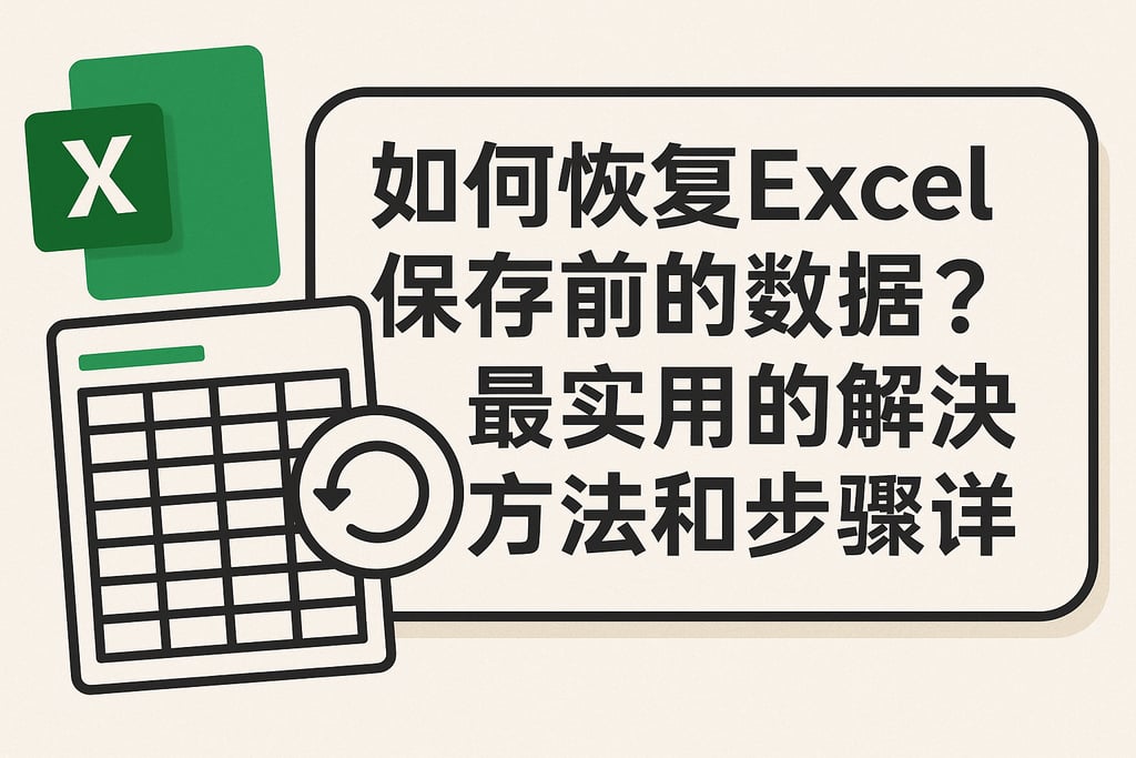 如何恢复excel保存前的数据？最实用的解决方法和步骤详解