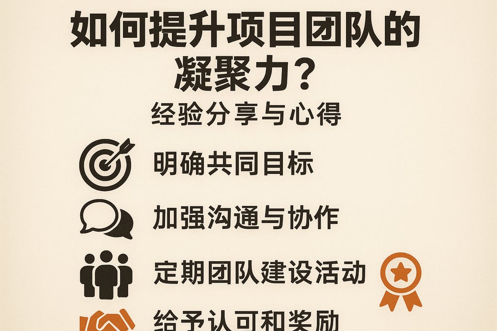 如何提升项目团队的凝聚力？经验分享与心得