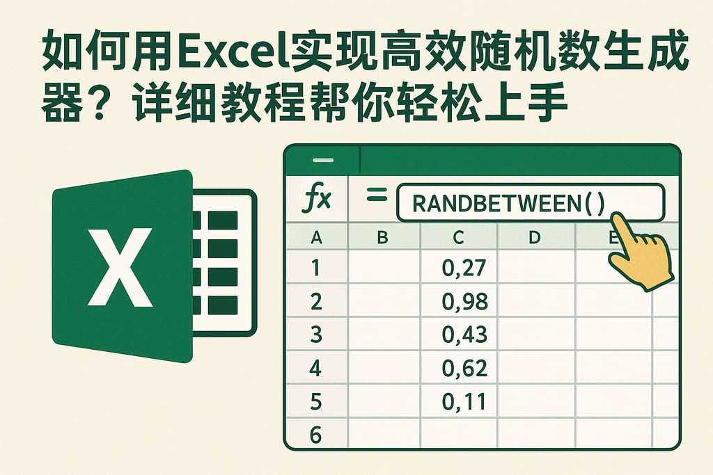 如何用Excel实现高效随机数生成器？详细教程帮你轻松上手