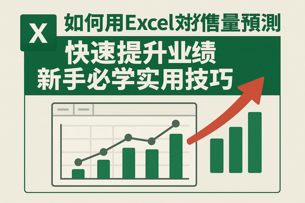 如何用Excel对销售量预测，快速提升业绩，新手必学实用技巧