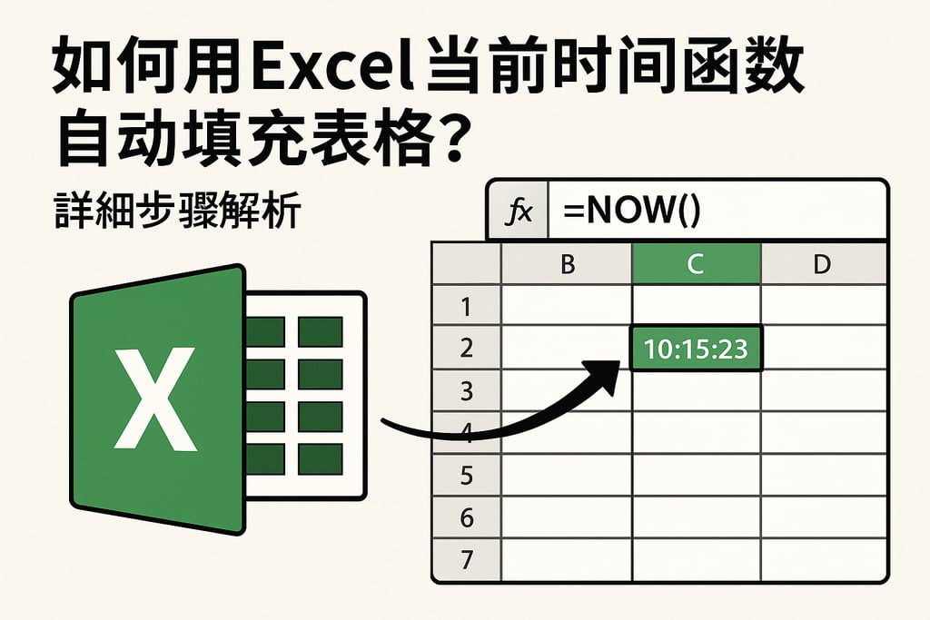 如何用Excel当前时间函数自动填充表格？详细步骤解析