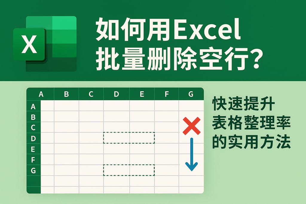 如何用Excel批量删除空行？快速提升表格整理效率的实用方法