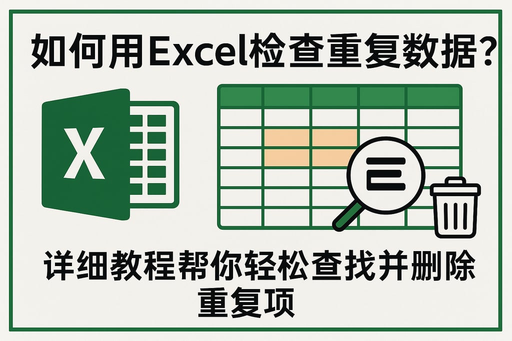 如何用Excel检查重复数据？详细教程帮你轻松查找并删除重复项