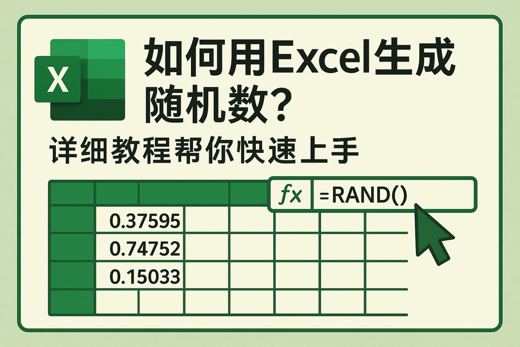 如何用Excel生成随机数？详细教程帮你快速上手