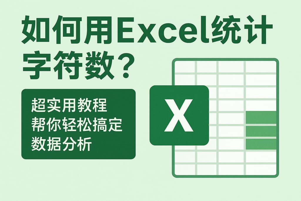 如何用Excel统计字符数？超实用教程帮你轻松搞定数据分析