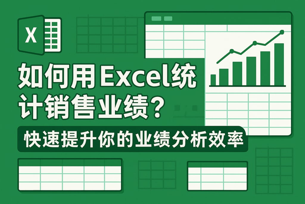 如何用Excel统计销售业绩？快速提升你的业绩分析效率