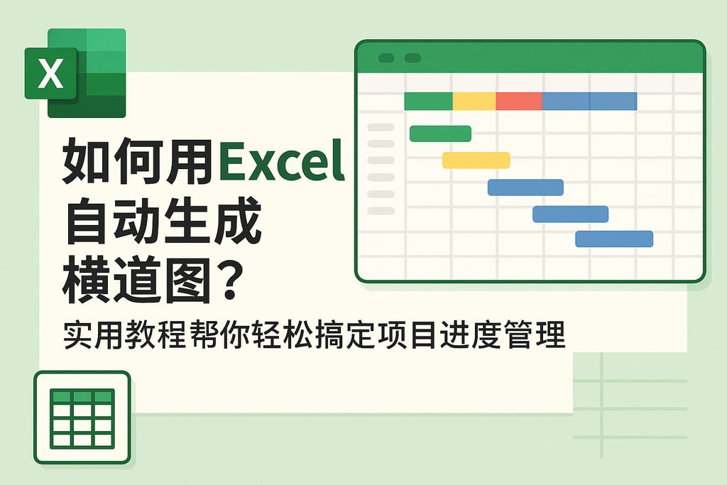 如何用Excel自动生成横道图？实用教程帮你轻松搞定项目进度管理