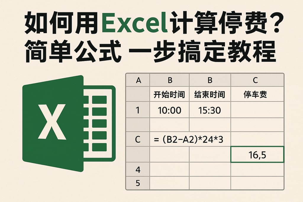 如何用Excel计算停车费？简单公式一步搞定教程