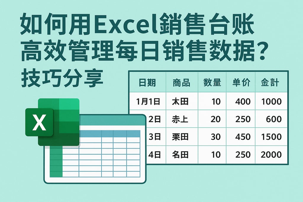 如何用Excel销售台账高效管理每日销售数据？技巧分享