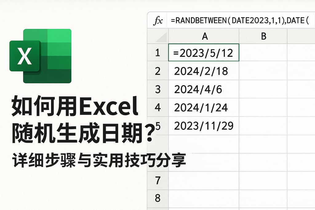 如何用Excel随机生成日期？详细步骤与实用技巧分享
