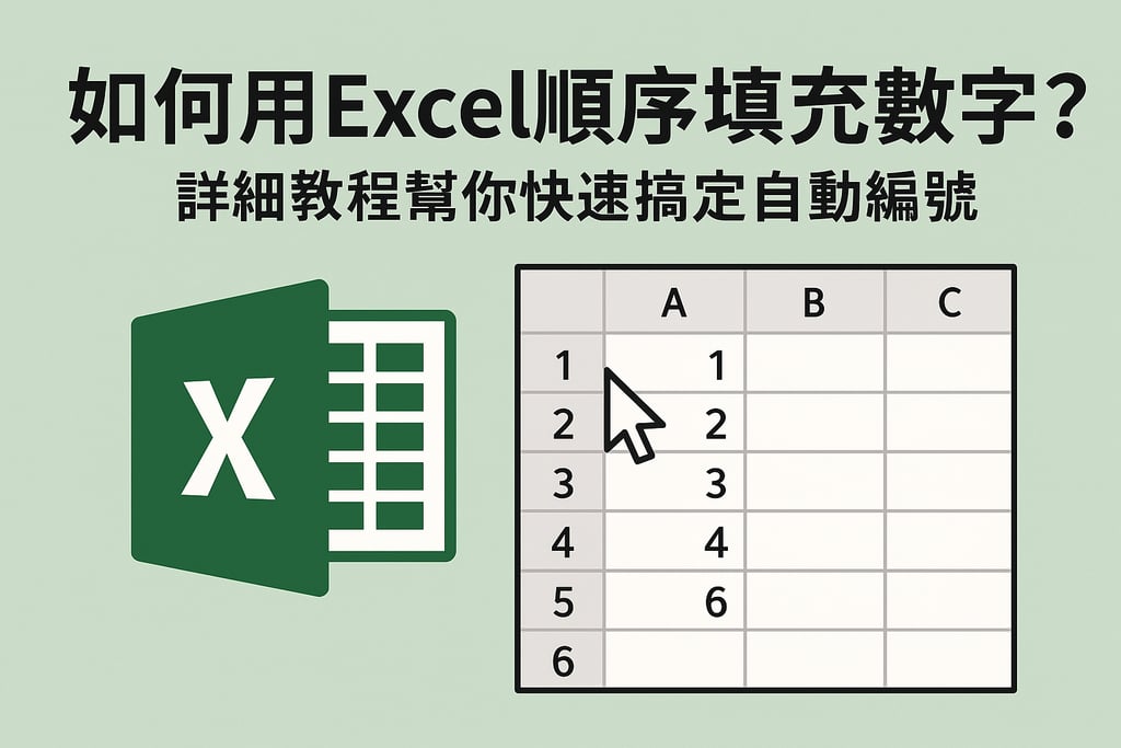 如何用Excel顺序填充数字？详细教程帮你快速搞定自动编号