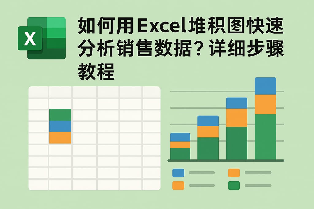 如何用excel堆积图快速分析销售数据？详细步骤教程