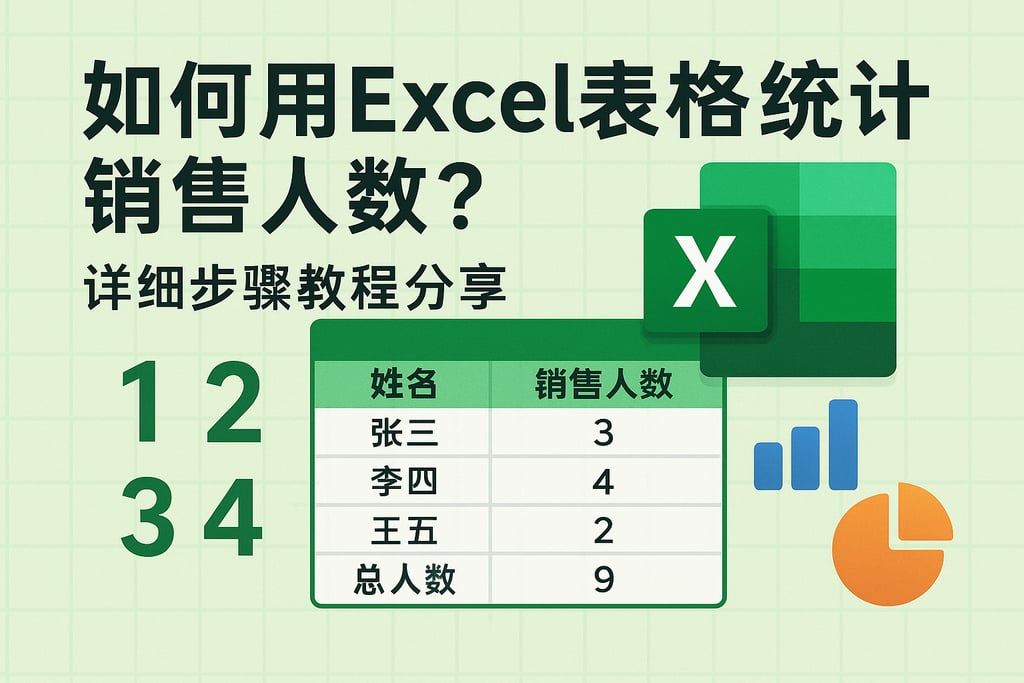 如何用excel表格统计销售人数？详细步骤教程分享