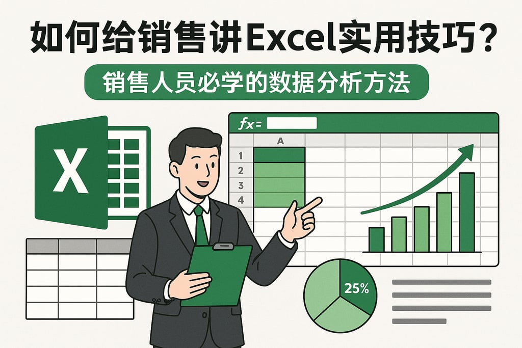 如何给销售讲excel实用技巧？销售人员必学的数据分析方法