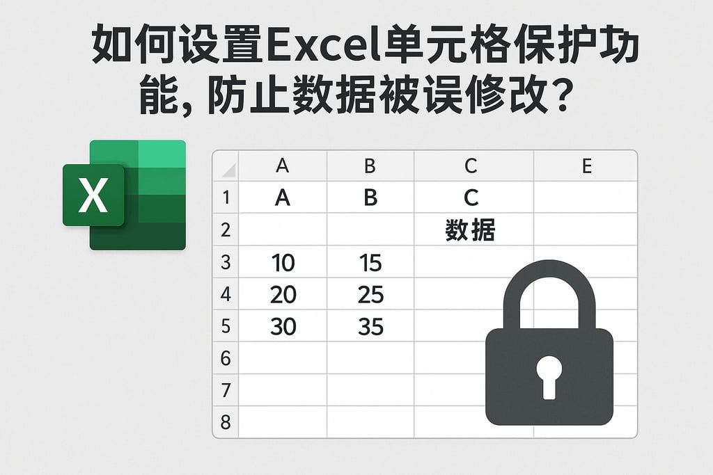 如何设置Excel单元格保护功能，防止数据被误修改？