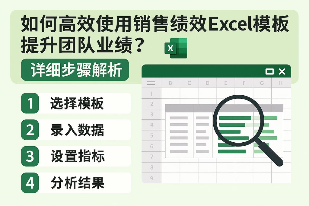 如何高效使用销售绩效Excel模板提升团队业绩？详细步骤解析