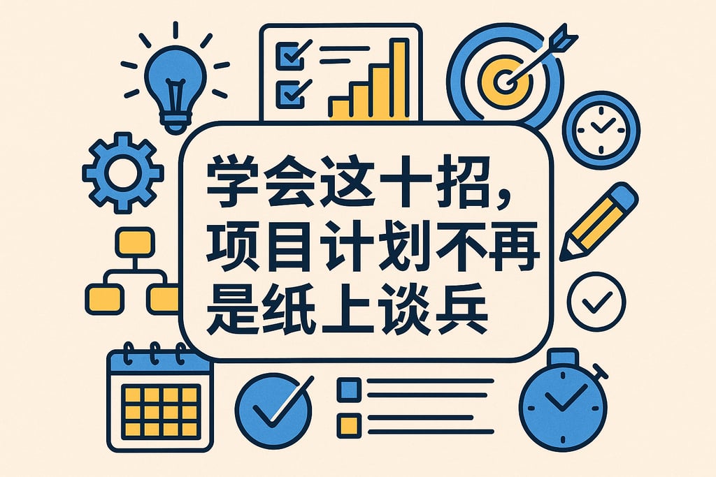 学会这十招，项目计划不再是纸上谈兵