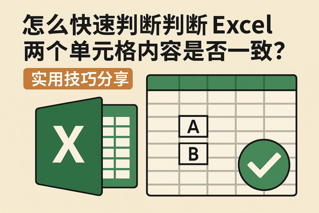 怎么快速判断Excel两个单元格内容是否一致？实用技巧分享