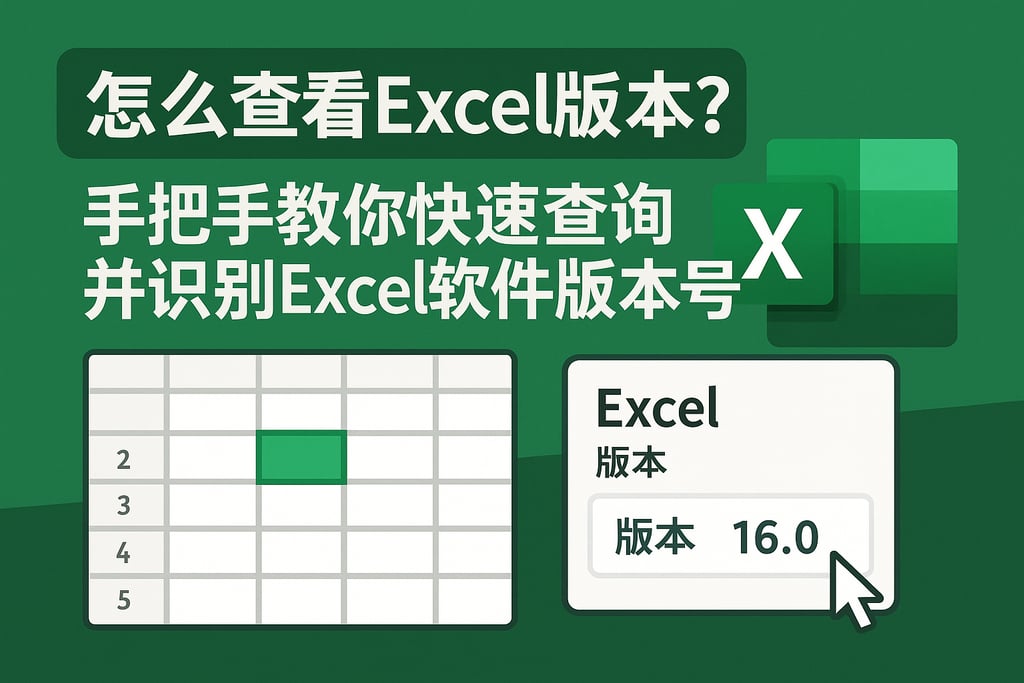 怎么查看excel版本？手把手教你快速查询并识别Excel软件版本号