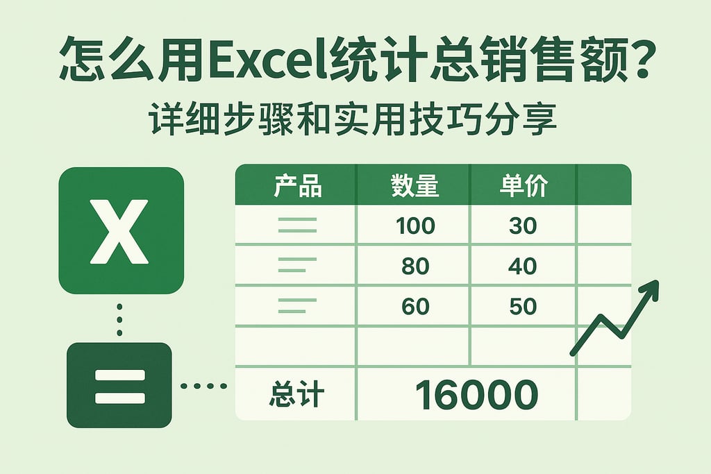 怎么用Excel统计总销售额？详细步骤和实用技巧分享