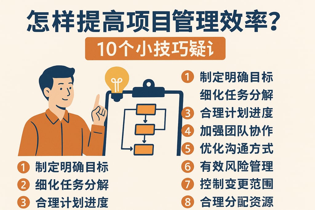 怎样提高项目管理效率？10个小技巧揭秘