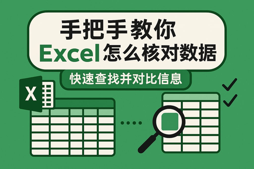 手把手教你excel怎么核对数据，快速查找并对比信息