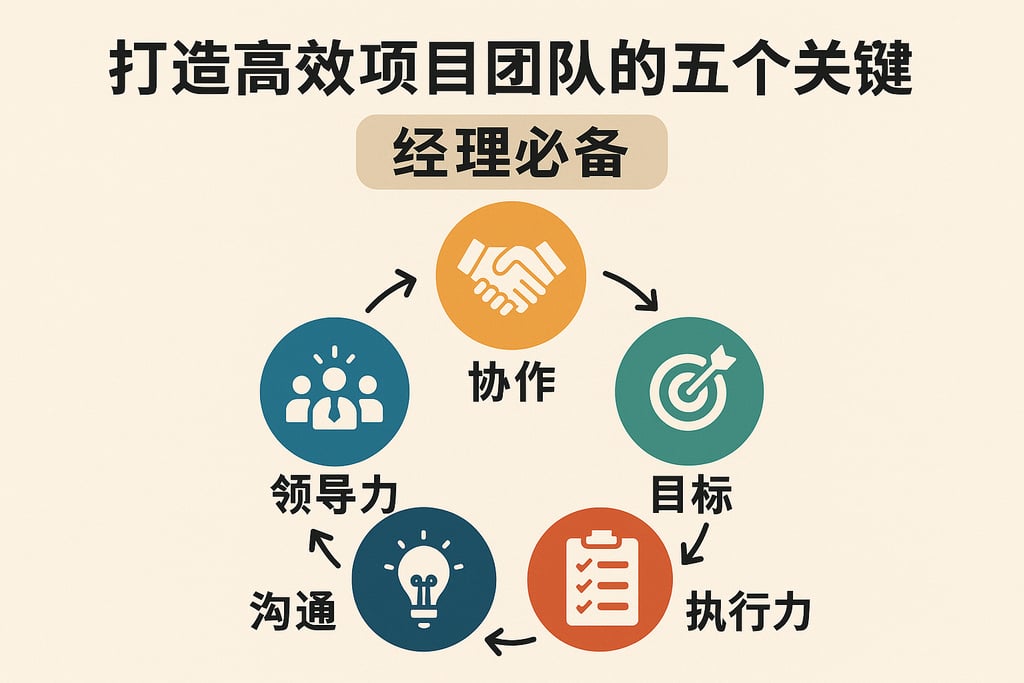 打造高效项目团队的五个关键要素，经理必备