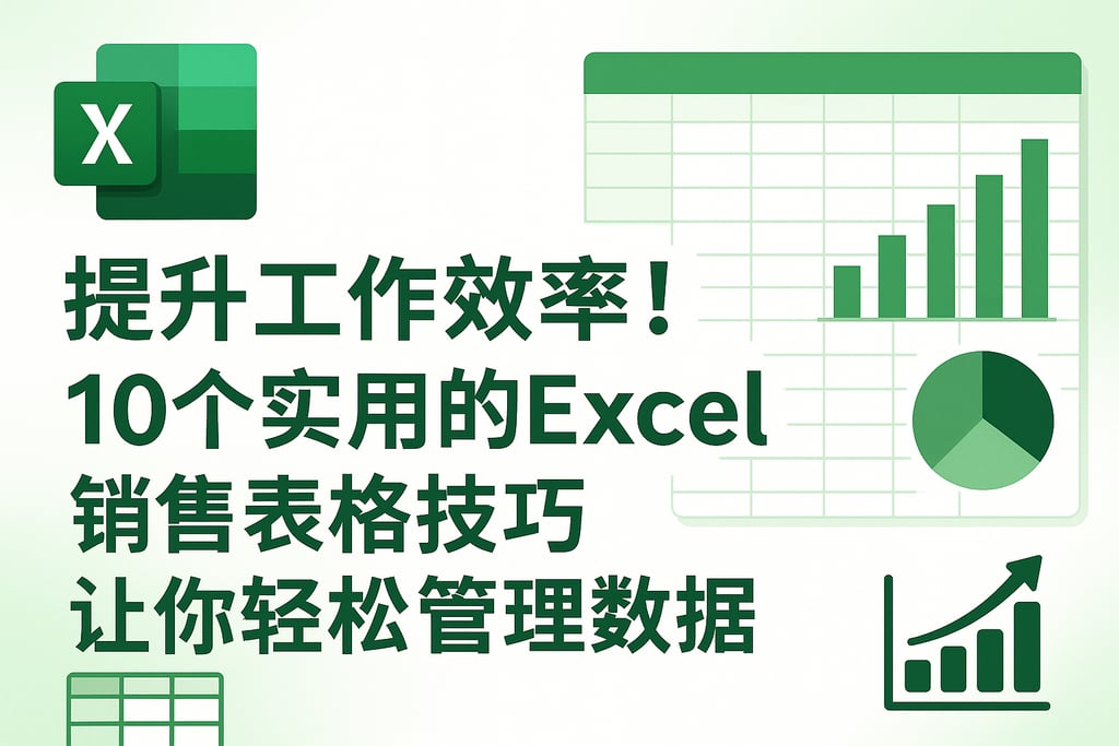 提升工作效率！10个实用的excel销售表格技巧让你轻松管理数据