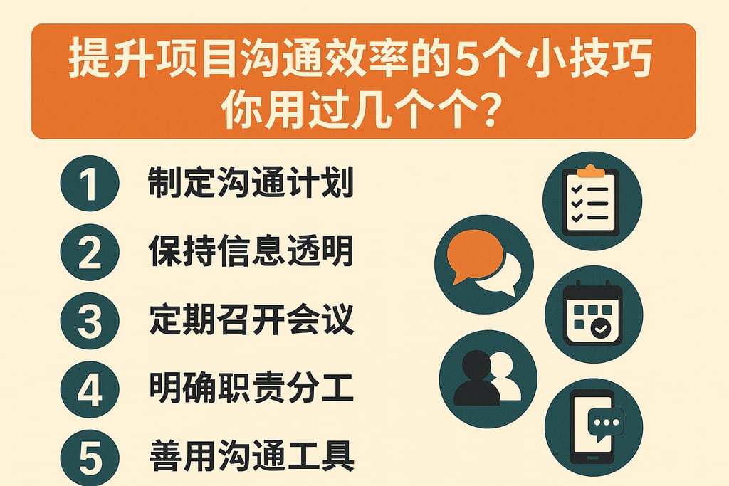 提升项目沟通效率的5个小技巧，你用过几个？