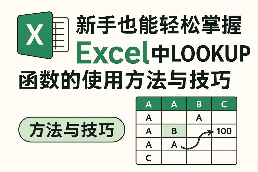 新手也能轻松掌握excel中lookup函数的使用方法与技巧