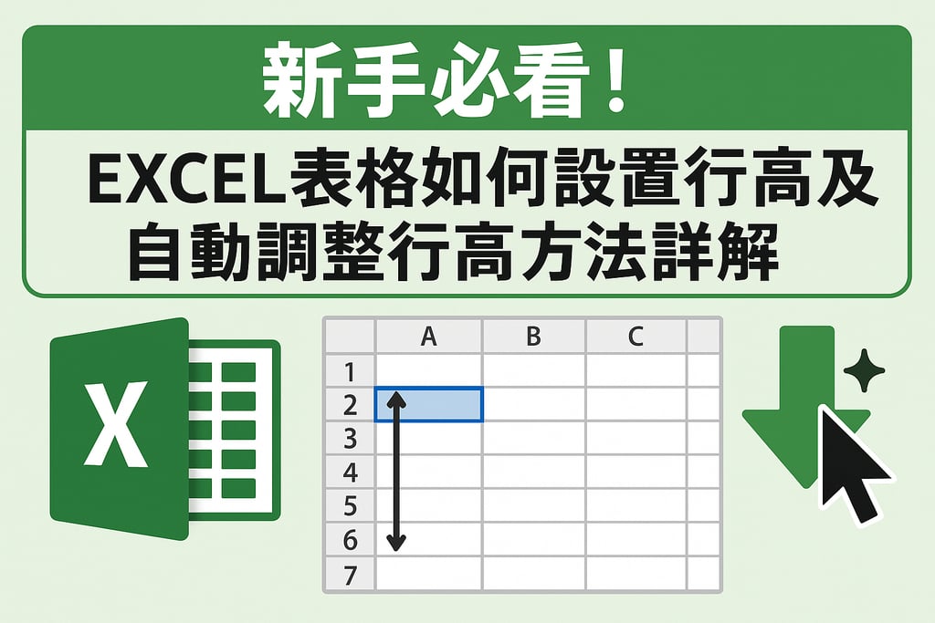 新手必看！excel表格如何设置行高及自动调整行高方法详解