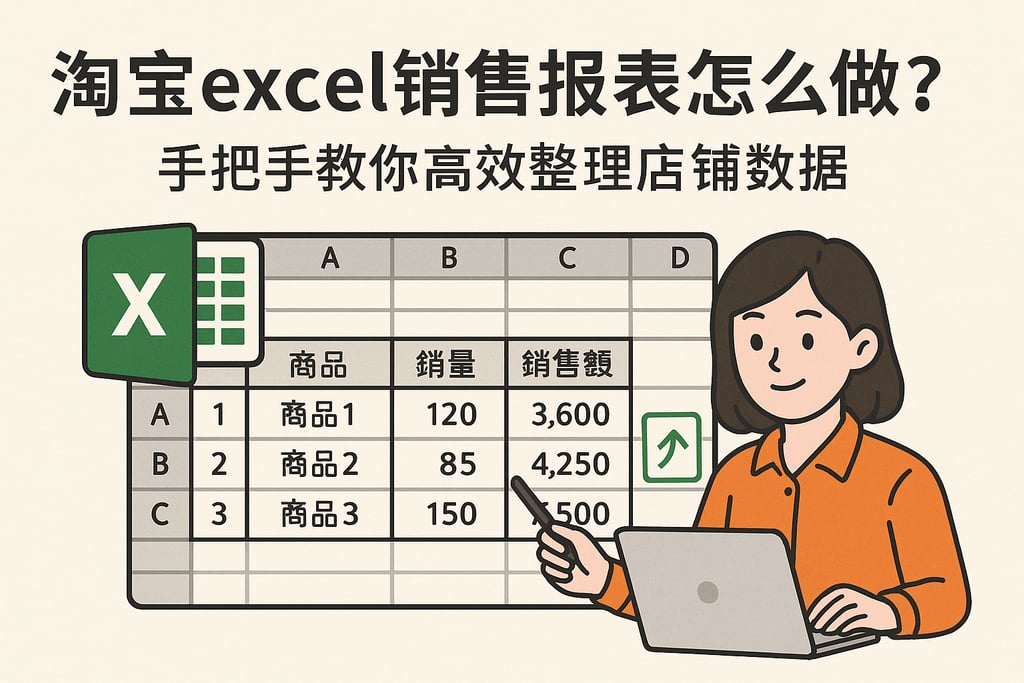 淘宝excel销售报表怎么做？手把手教你高效整理店铺数据