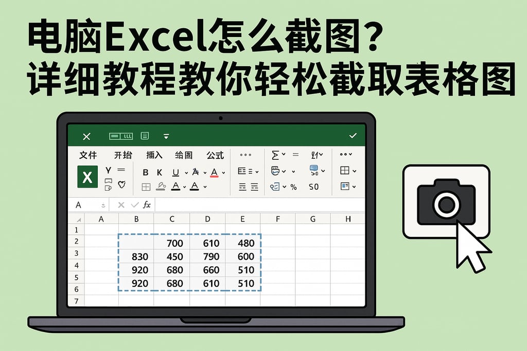 电脑excel怎么截图？详细教程教你轻松截取表格图片