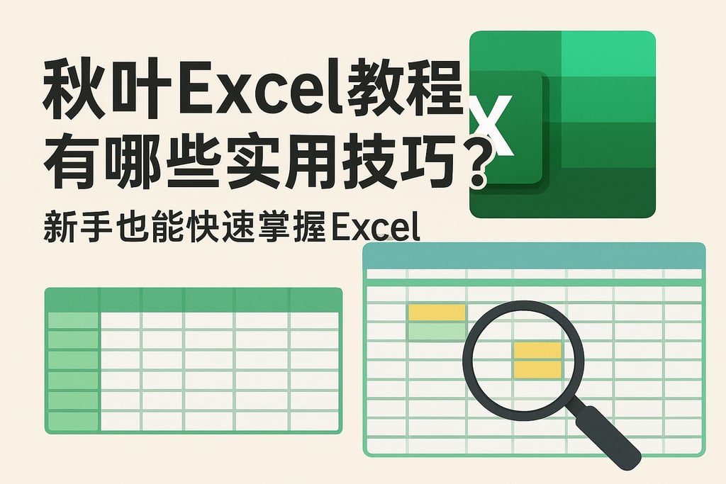 秋叶excel教程有哪些实用技巧？新手也能快速掌握Excel