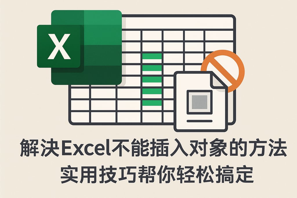 解决Excel不能插入对象的方法，实用技巧帮你轻松搞定