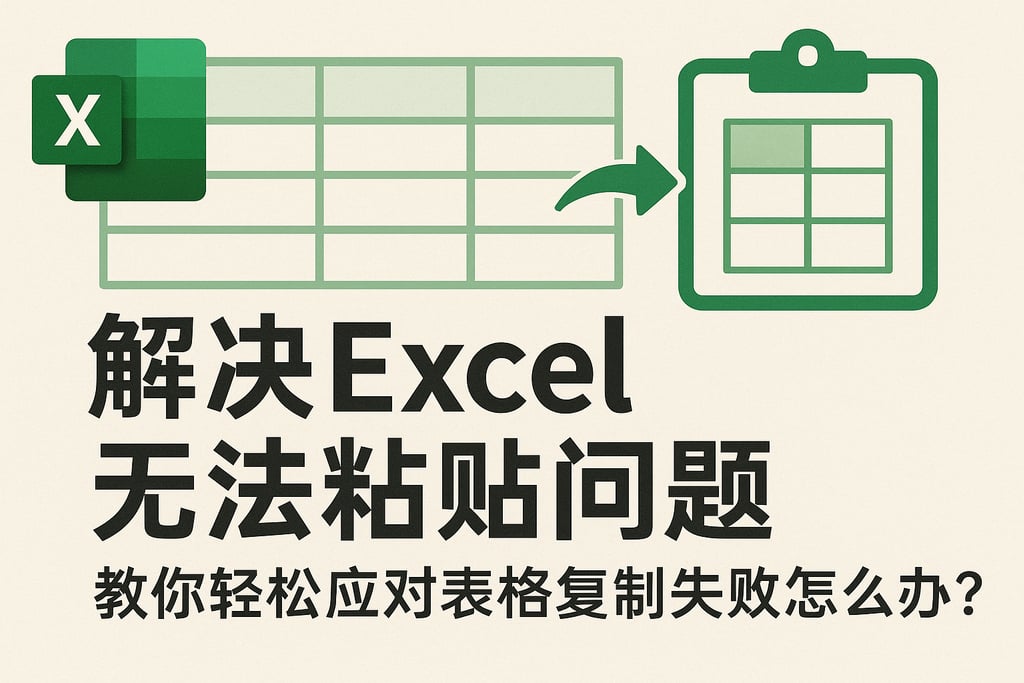解决Excel无法粘贴问题，教你轻松应对表格复制失败怎么办？