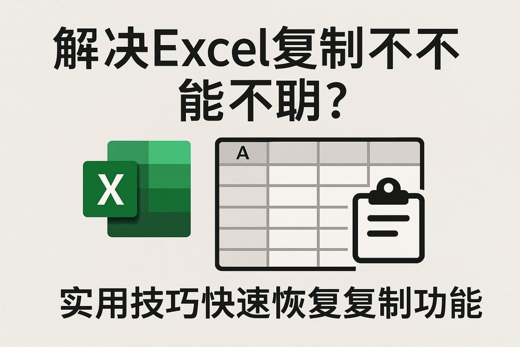 解决excel复制不了怎么办？实用技巧快速恢复复制功能