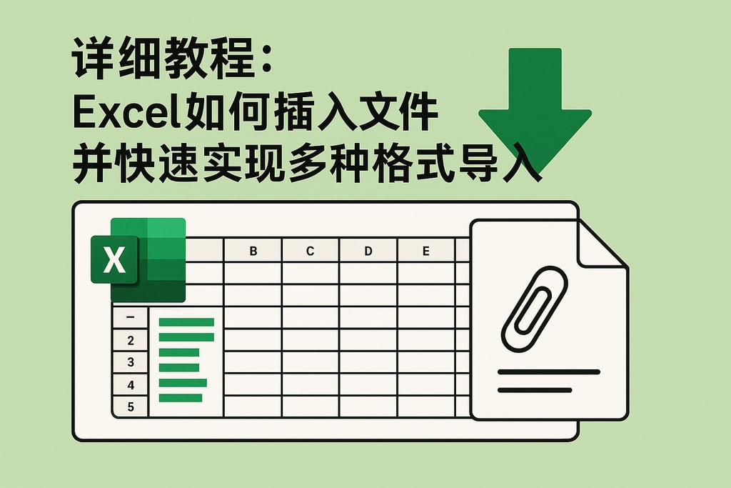 详细教程：excel如何插入文件并快速实现多种格式导入？