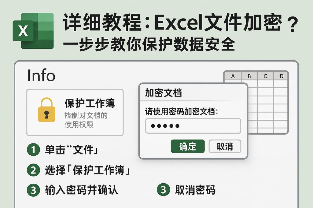 详细教程：excel文件加密怎么设置？一步步教你保护数据安全