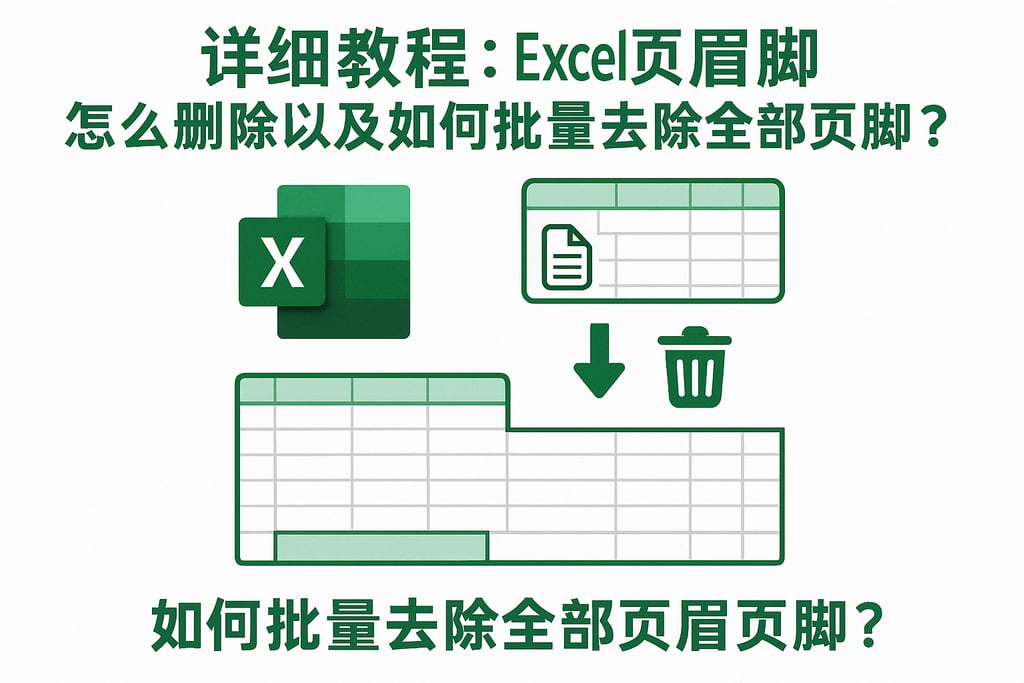 详细教程：excel页眉页脚怎么删除以及如何批量去除全部页眉页脚？