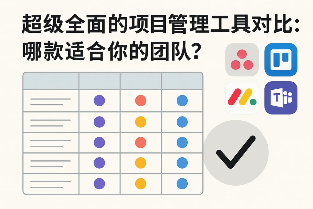 超级全面的项目管理工具对比：哪款适合你的团队？