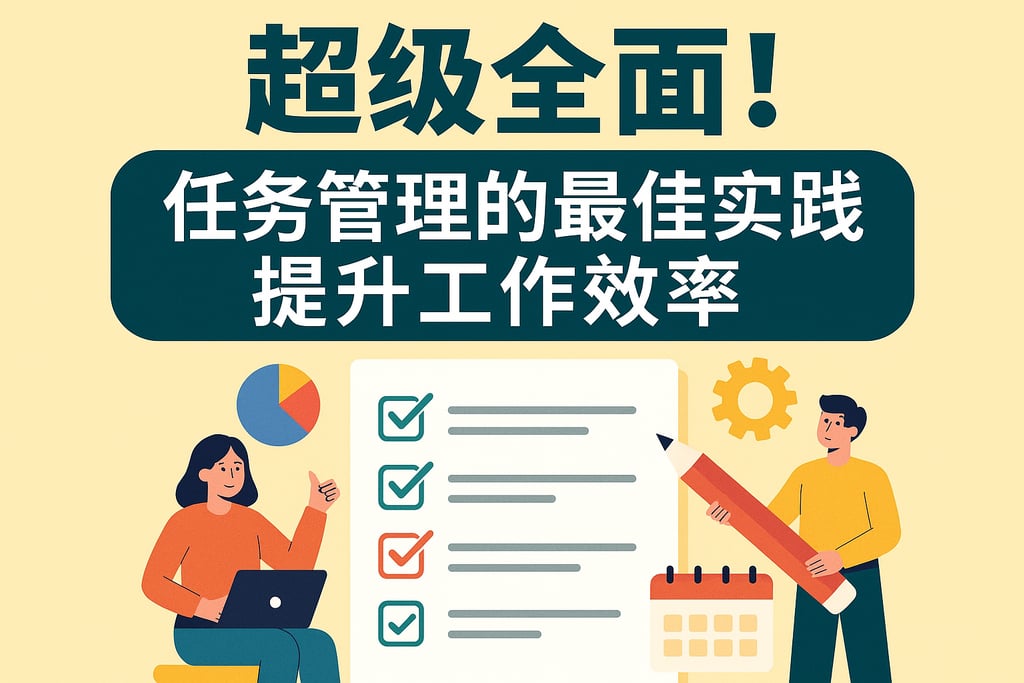 超级全面！任务管理的最佳实践，提升工作效率