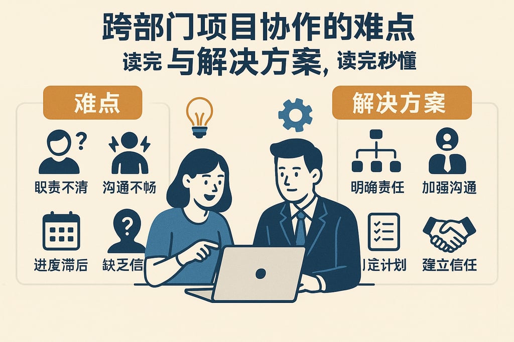跨部门项目协作的难点与解决方案，读完秒懂