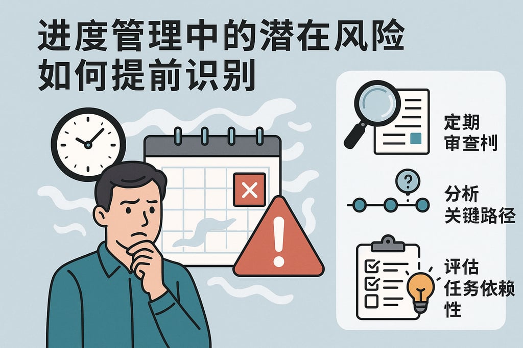 进度管理中的潜在风险，如何提前识别