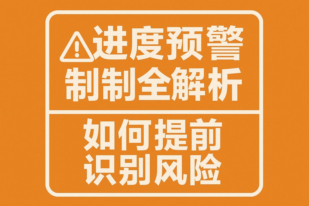 进度预警机制全解析：如何提前识别风险